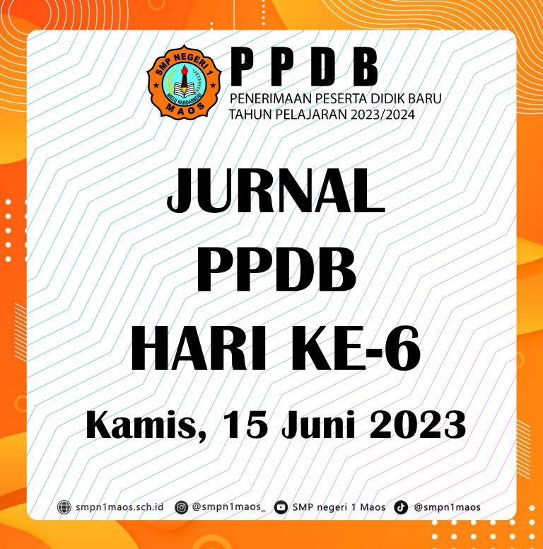 ppdb 2023 - pengumuman 1x1 jurnal day 6